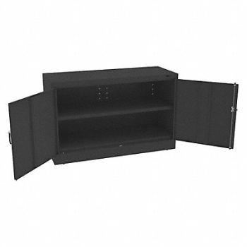 TENNSCO Storage Cabinet 30 x48 x18 Black 1Shlv, 39FR36