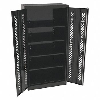 TENNSCO K3838 Storage Cabinet 72 x36 x18 Black 4Shlv, 39FR72