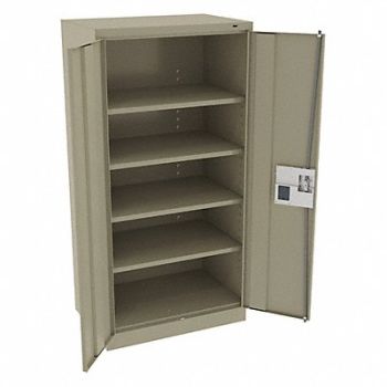 TENNSCO K3843 Storage Cabinet 72 x36 x24 Sand 4Shlv, 39FR81