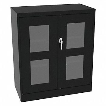 TENNSCO Storage Cabinet 42 x36 x24 Black 2Shlv, 39FT03