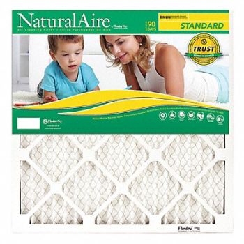 NATURALAIRE Pleated Filter 20x20x1 8MERV, 39FW91