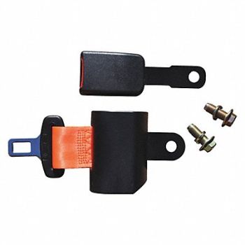 GRAINGER APPROVED Forklift Seat Belt Safety Orange, 39FY70
