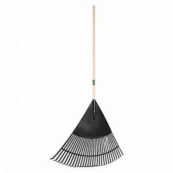 UNION TOOLS Leaf Rake 30 Tines Wood 30 in.W Tines, 39GA12