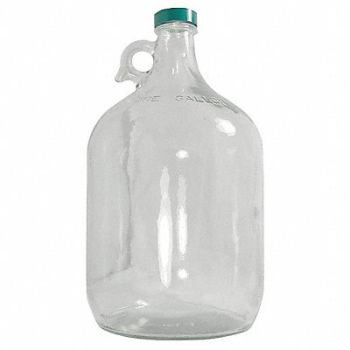 QORPAK Jug Safety Coated Glass 3840mL PK4, 39H576