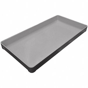 MOLDED FIBERGLASS H3422 Stking Ctr Gray Solid FRP, 39H982