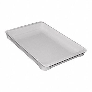 MOLDED FIBERGLASS H3423 Stking Ctr Gray Solid FRP, 39H984