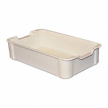 MOLDED FIBERGLASS H3425 Stking Ctr White Solid FRP, 39H988