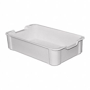 MOLDED FIBERGLASS H3425 Stking Ctr Gray Solid FRP, 39H989