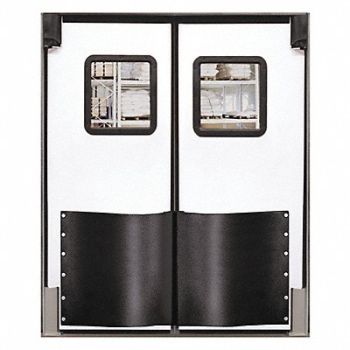 CHASE H1843 Swinging Dr 8x8ft White Polyethylene PR, 39K173