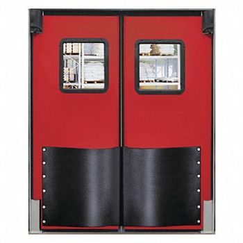 CHASE H1843 Swinging Dr 8x8 ft Red Polyethylene PR, 39K201