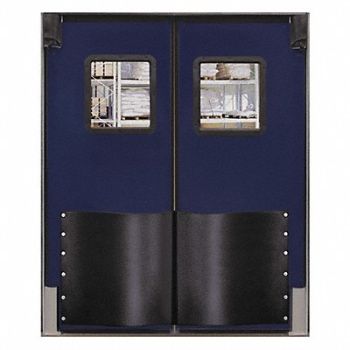CHASE H1843 Swinging Door 8 x 8 ft Navy Blue PR, 39K228
