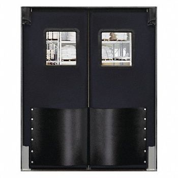 CHASE Swinging Dr 8x8ft Black Polyethylene PR, 39K520
