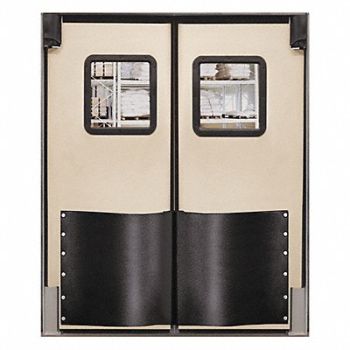 CHASE H1843 Swinging Dr 8x8ft Beige Polyethylene PR, 39K246