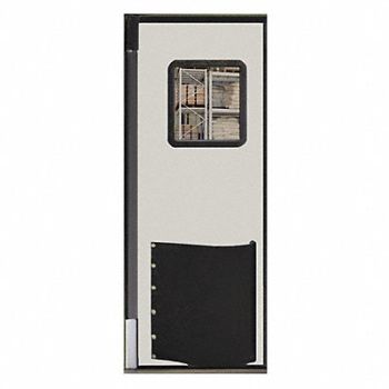 CHASE H1822 Swinging Door 8 x 3 ft Cloud Gray, 39K258