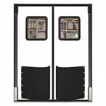 CHASE Swinging Dr 8x8ft White Polyethylene PR, 39K456