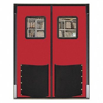 CHASE H1855 Swinging Dr 10x8 ft Red Polyethylene PR, 39K344