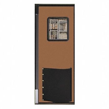CHASE Swinging Door 8 x 3 ft Medium Brown, 39K486