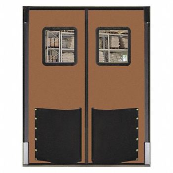 CHASE H1855 Swinging Door 10 x 8 ft Medium Brown PR, 39K355