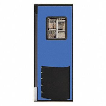 CHASE Swinging Door 8 x 3 ft Royal Blue, 39K495