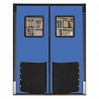 CHASE H1855 Swinging Door 10 x 8 ft Royal Blue PR, 39K366