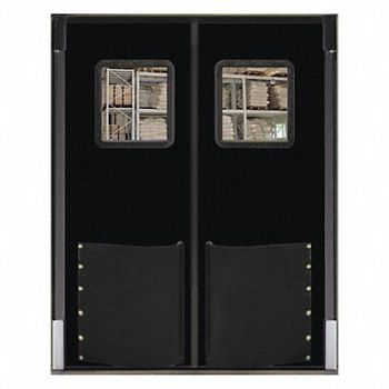 CHASE H1855 Swinging Door 10 x 8 ft Black PR, 39K388
