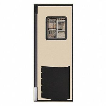 CHASE H1822 Swinging Door 8 x 3ft Beige Polyethylene, 39K391