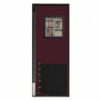 CHASE H1822 Swinging Door 8 x 3 ft Burgundy, 39K403