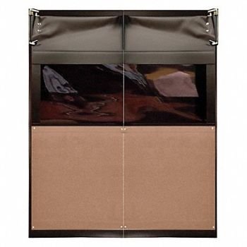 CHASE H1832 Swinging Dr 8x8 ft Medium Brown PVC PR, 39K574