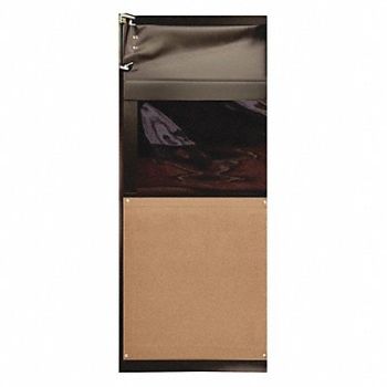 CHASE Swinging Door 8 x 3 ft Medium Brown PVC, 39K568