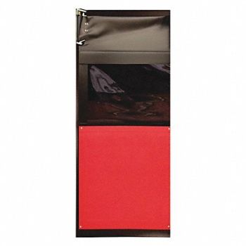 CHASE Flexible Swinging Door 8 x 3 ft Red PVC, 39K577