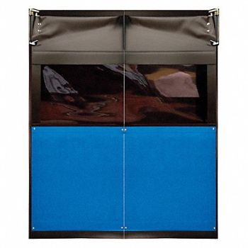 CHASE H1832 Swinging Door 8 x 8 ft Royal Blue PVC PR, 39K592