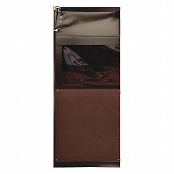 CHASE Swinging Door 8 x 3 ft Chocolate Brown, 39K595