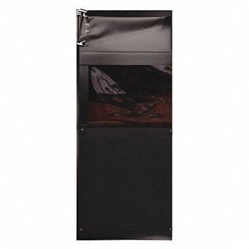 CHASE Flexible Swinging Door 8 x 3 ft Black, 39K605