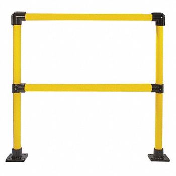 HOLLAENDER Handrail Section 4 Ft Steel, 39K849
