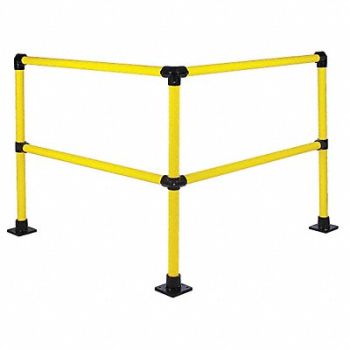 HOLLAENDER Handrail Corner Connector 8 Ft Steel, 39K855