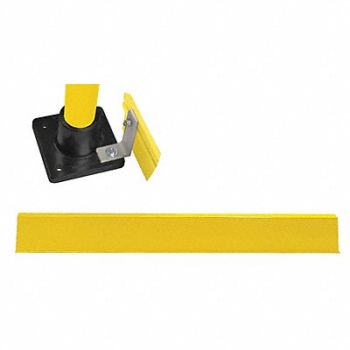 HOLLAENDER Handrail Toe Board 4 Ft Aluminum, 39K856