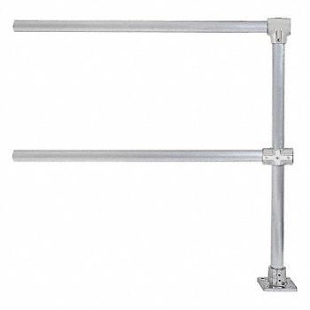 HOLLAENDER Handrail Extension 6 Ft Aluminum Mil, 39K863