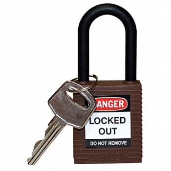 BRADY Lockout Padlock KD Brown 1-3/4 H, 39N222