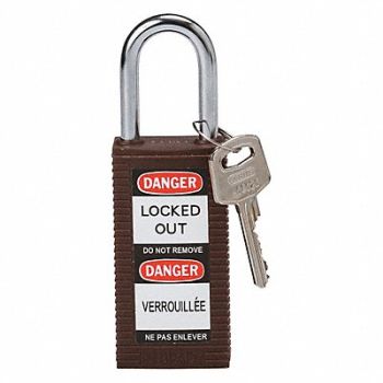 BRADY Lockout Padlock KD Brown 3 H, 39N258