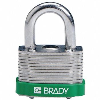 BRADY Keyed Padlock Different 1-5/16 W, 39N291