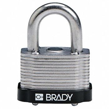 BRADY Keyed Padlock Alike 1-5/16 W PK3, 39N328