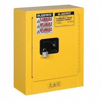 JUSTRITE Mobile Mini Safety Cabinet 22x17x8, 39N578