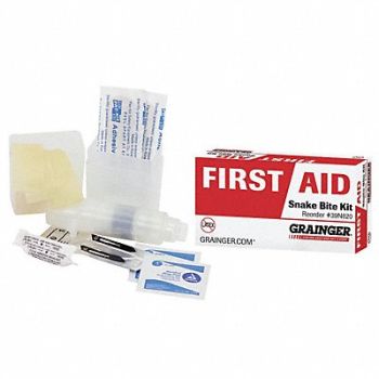 GRAINGER APPROVED Snake Bite Kit 9 Piece White, 39N820