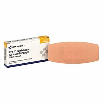 FIRST AID ONLY Bandage Beige Fabric Box 4 In L PK6, 39N871