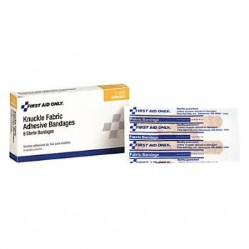 FIRST AID ONLY Bandage Beige Fabric Box 3 In L PK8, 39N883
