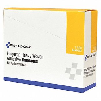 FIRST AID ONLY Bandage Beige Fabric Box PK50, 39N889