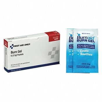 FIRST AID ONLY Burn Gel PK6, 39N918