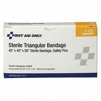 FIRST AID ONLY Bandage Sterile White No Muslin Blend, 39N976