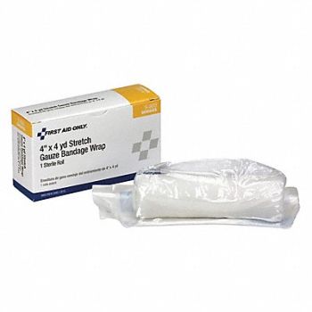FIRST AID ONLY Stretch Gauze Sterile White No Gauze, 39N985