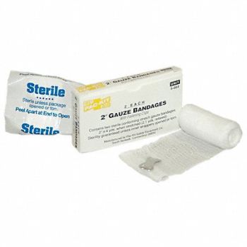 FIRST AID ONLY Stretch Gauze Sterile No Gauze PK2, 39N986